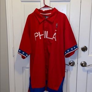 Red PHILA Nike Windbreaker